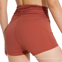 Calças esportivas para ioga Calças de secagem rápida Leggings Fitness Shorts de compressão